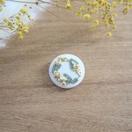 刺繍ヘアゴム　ミモザリース