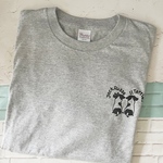 ジャックハート柄長袖プリントＴシャツ(グレー)