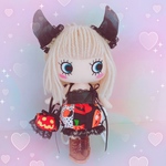 イーマリーちゃんハロウィンかぼちゃのドレス🎃💕🎃💕ツノとカバンの3点セット🎃❤︎🎀