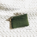 NUBI baked  khaki greenコインケース　ヌビ　イブル　