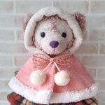 【単品】耳出しフード付きピンクボアマント Sサイズ シェリーメイ