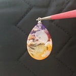地球のしずくシリーズ   夕焼け空と夢クラゲ  雲レジン