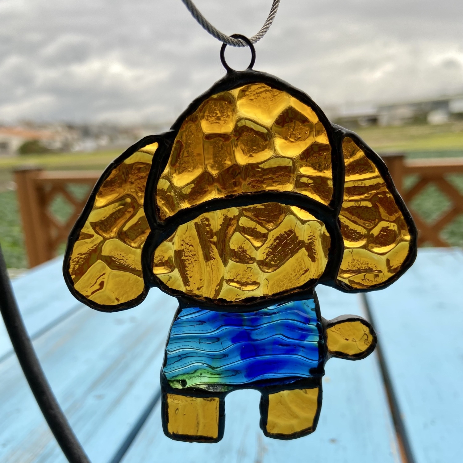 ステンドグラス トイプードル ブルー - LUANA | minne byGMOペパボ