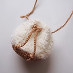 moco moco raffia pochette : : : もこもこラフィアポシェット