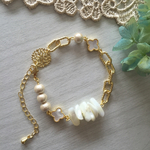 マザーオブパール♡シェルモチーフ春夏ブレスレット