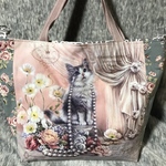 アッシュデザイン　シフォンピンクレーヌ　ビッグバッグ