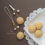 【SALE！】焼きたてメロンパン！☆イヤホンジャック / ストラップ