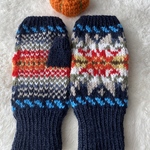 手編み指なし手袋🧶