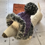 DOGニットキャップ🧶パープルハロウィン