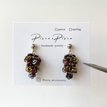 Oビーズのつぶつぶピアス/イヤリング【カラフル】