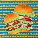 バーガー親子ガーゼハンカチセット（ラッピング無料）