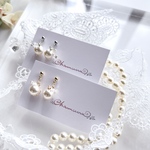 パールの花かんむりピアス　＊chamcuru ＊