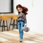 リカちゃんデニムダメージパンツ（単品）ハンドメイド　
