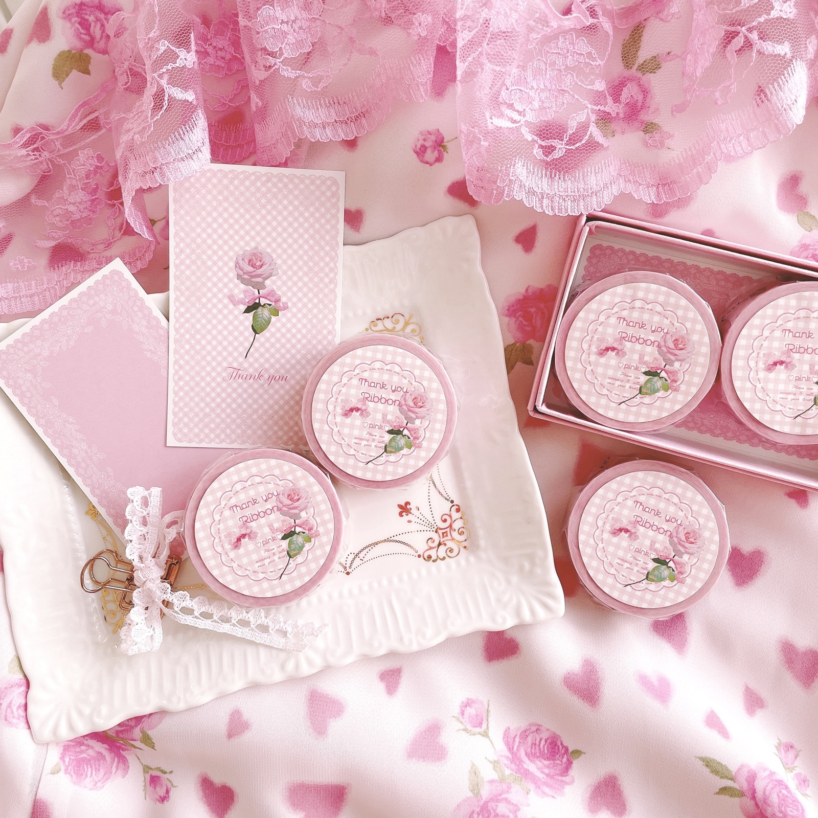 sold out❤️aromanticさま♡ピンクメモセット♡
