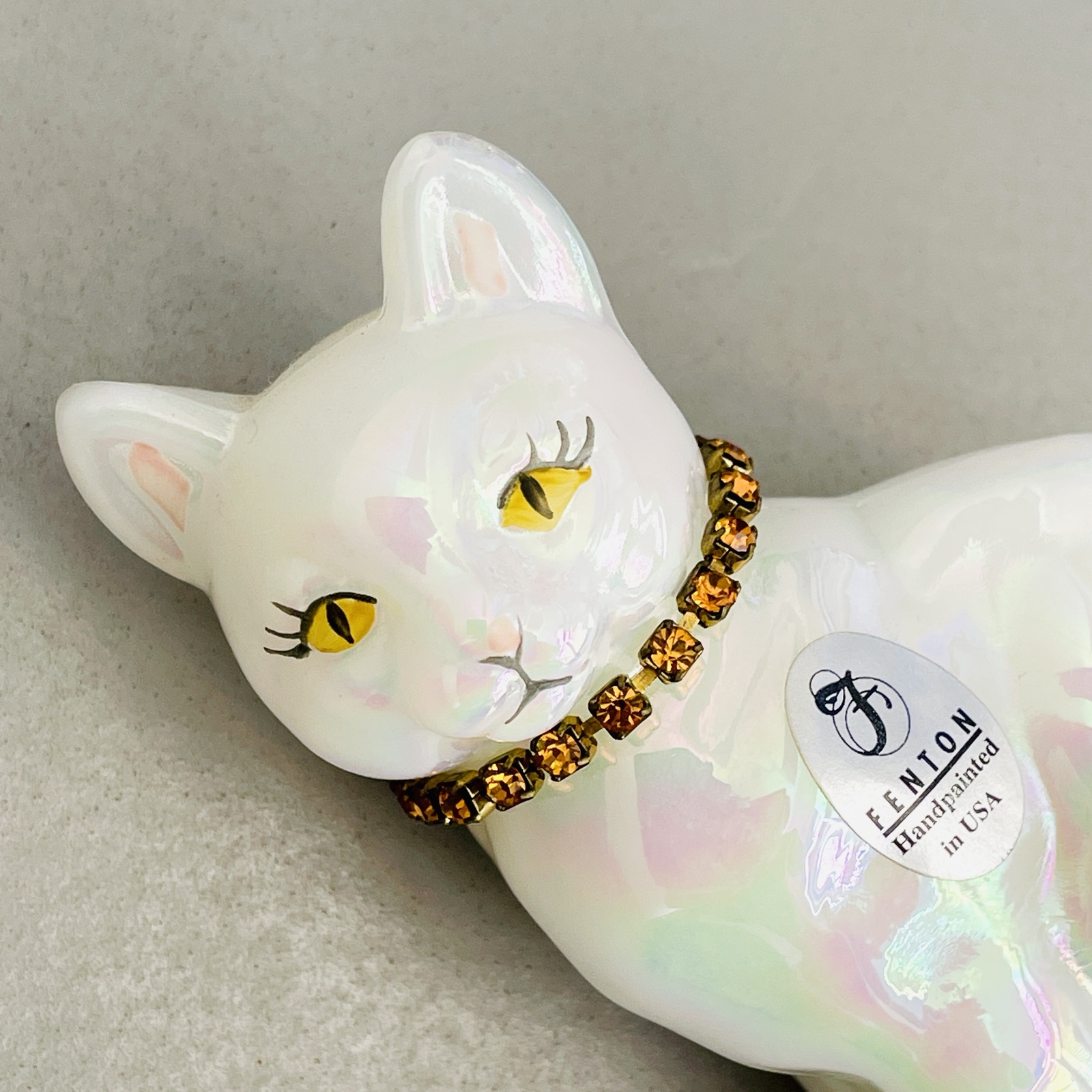 Fenton 】カレンダーキャット 11月のネコ（誕生石：トパーズ