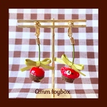 【ピアス・イヤリング】チョコがけさくらんぼくまさん