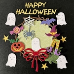 ハロウィンリースh16 (アルバムクラフト クラフトパンチ)