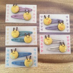 うさぎのパッチンピン　2個セット