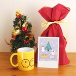 【minne限定ギフトセット】ひよこさん5匹のマグカップとクリスマスカードセット