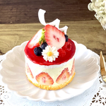 華やか＊フレジェ風レアチーズケーキ