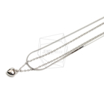 CHN-069-R【1個入り】ダブルネックレスチェーン,Two Chains necklace