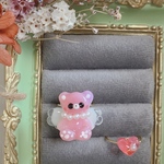 天使のくまちゃんリングセット💍✧*ピンク💖