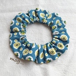 BLUE Flower︎✿dot猫シュシュ首輪