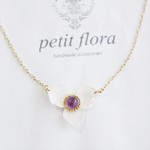 14kgf-jewelry 紫陽花ネックレス(アメジスト）