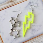 雷にうたれたらこうなる⚡💀ピアス✳イヤリング
