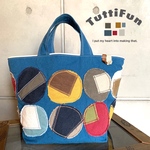 tuttifun＊maru柄のマリン色バック