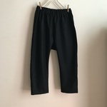 ウールストレッチ黒で作ったサルエルパンツ