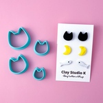 ポリマークレイカッター：ねこ【01】樹脂粘土用抜き型