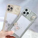 【クリアフラワー】スマホケース　全機種対応　ハードケース　iPhone13 iPhoneSE
