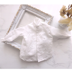 オーバーサイズシャツ【フラワーレース】