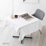 ナチュラルリネン テーブルクロス ホワイト 140cm×140cm jubileeclothes140-ln012