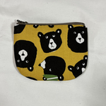 丸底ポーチ　くま柄　ハンドメイド