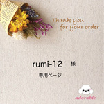 rumi-12様専用ページ