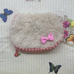 ＊マチあり＊  移動ポケット プードルファー    くつ×ピンク
