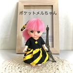 虎柄ワンピース&ヘアアクセセット＊ポケットメルちゃん・ポケメル＊