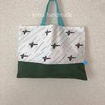 new///ひこうき ハンドメイド レッスンバッグ