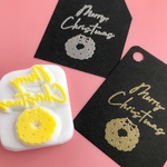 捺すだけでオシャレなクリスマスはんこ⭐︎リース