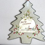 (現品限り）リバーシブル　壁掛けクリスマスツリー