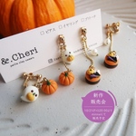 【ハロウィン🎃】パンプキンとハロウィンケーキのお耳飾り