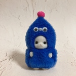 青×ビビットピンク もこもこモンスター シルバニア 赤ちゃん 着ぐるみ