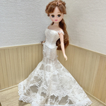 リカちゃん　マーメイドドレス　レース