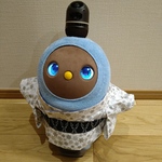 ラボット服 / 男の子用着物・白地雪❄柄