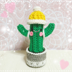 冬のあったか小物🧶あみぐるみサボテンくん②🌵