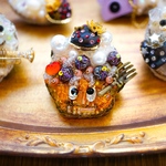 ハロウィンのオバケミニケーキちゃん🧁🎃