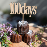 生後100日　100days 　お食い初め　ケーキトッパー■木製■　④