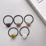 marble mini hart hairtie